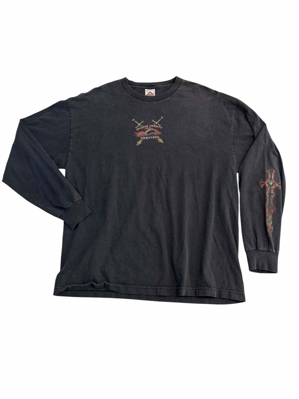 Orange County Choppers OCC Shirt Mens XL Long Sleeve Biker Faded Distressed